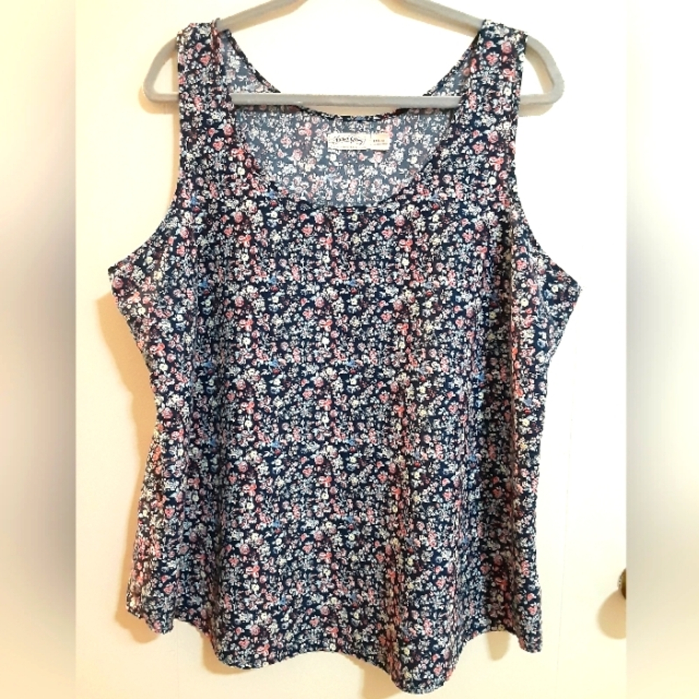 Women's Floral Tank Top - XXL Faded Glory